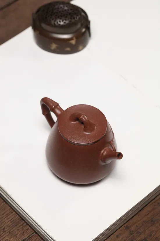 Yixing Zisha Teapot | Bamboo Design | Handcrafted Artisan Clay Pot 3