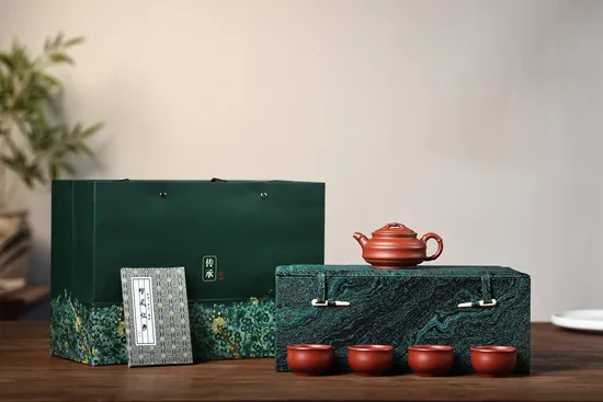 Premium Yixing Zisha Teapot Set – Handcrafted Bamboo Design & Collectible Artistry 4