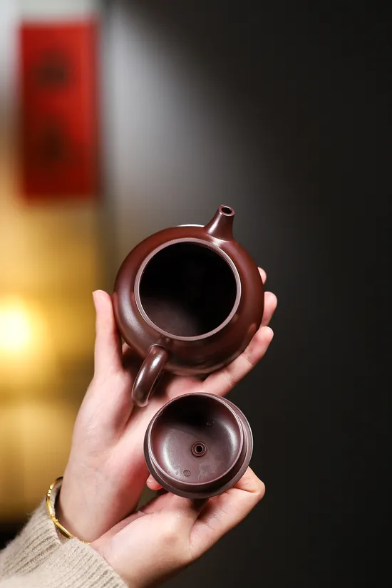 Premium Yixing Teapot | Golden Dragon Blood Clay Craftsmanship 5