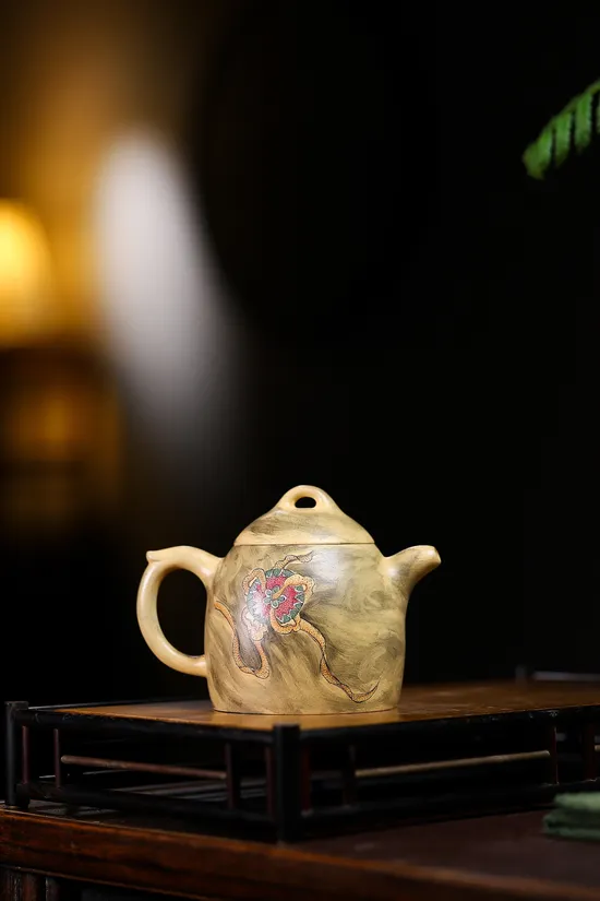 Zisha Teapots: Ben Shan Green Clay | Qilin decoration 5
