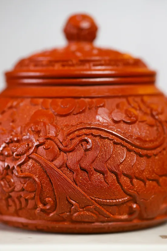 Yixing Carved Dragon Teapot | Master Zhang Weijun | Zhu Ni Clay Art 1