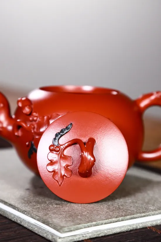 Zisha Teapots: Squirrel and Grapes Set | 2100 CNY 9