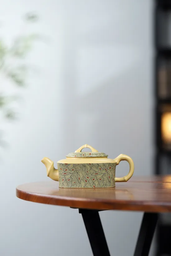 Handcrafted Yixing Clay Teapot Jiaoni Sifang Zhu | Artisan Yuan Lianyun | 400cc 4
