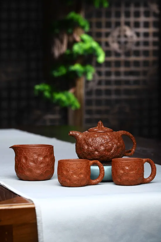 Premium Yixing Zisha Clay Teapot Set - Handcrafted Artisan Collection 7
