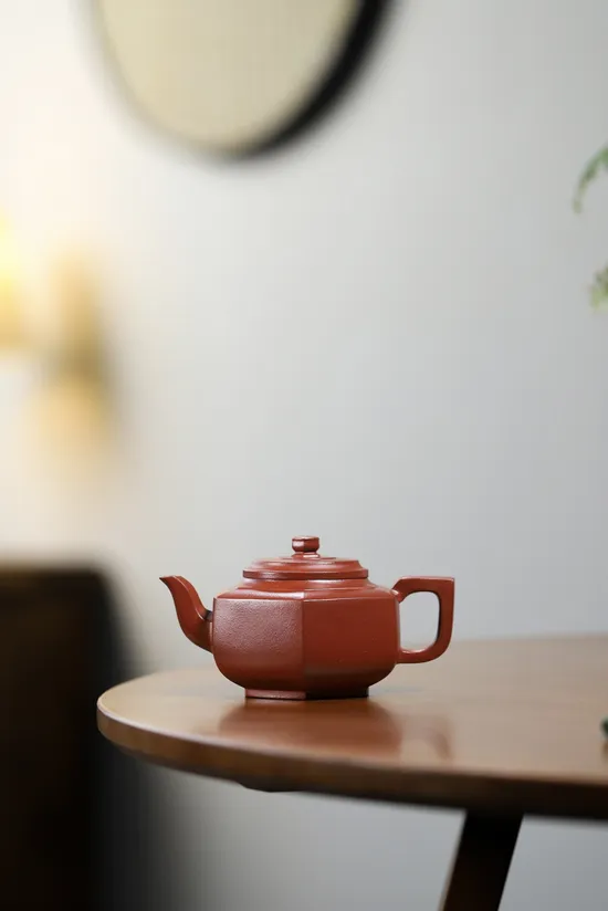 Yixing Zisha Teapot Six Snowflakes - Handcrafted Purple Clay Art 6