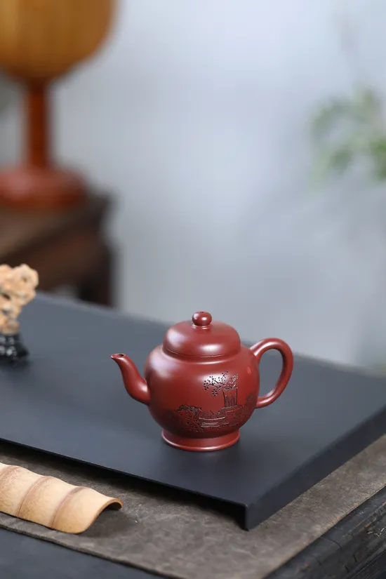 Yixing Teapot | Handcrafted Dragon's Blood Clay Teapot | Collector's Choice 7