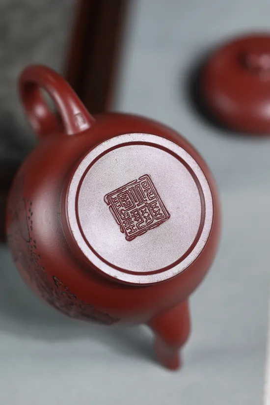 Yixing Teapot | Handcrafted Dragon's Blood Clay Teapot | Collector's Choice 8