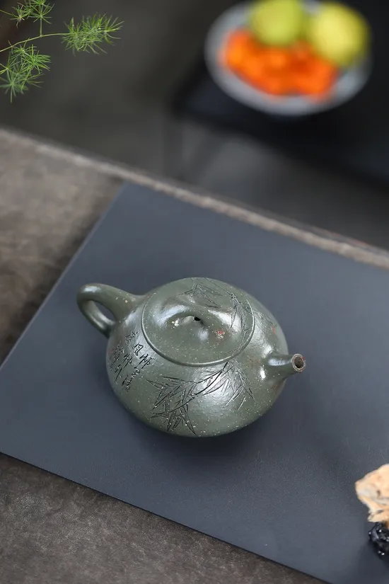 Premium Yixing Zisha Teapot | Rare Jade Sand Clay | Collector's Choice 4