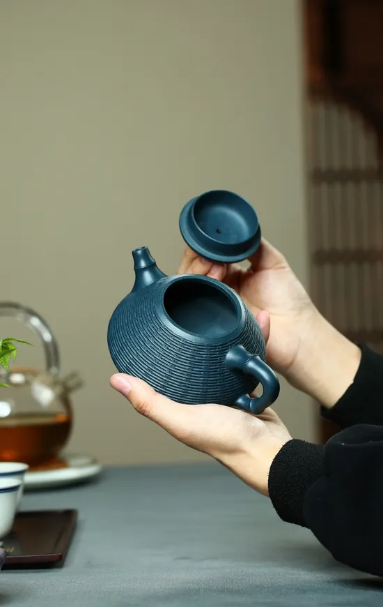Yixing Zisha Teapot | Artisan Bamboo Design | Tianqing Clay 2