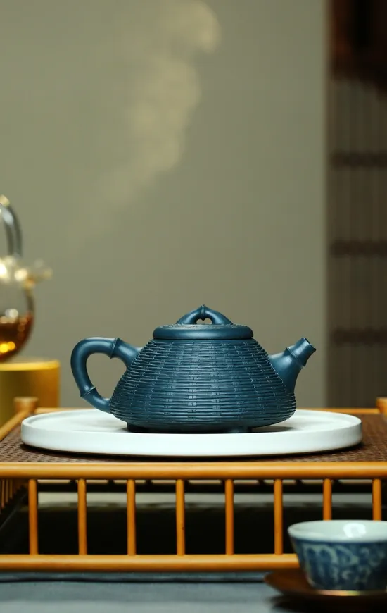 Yixing Zisha Teapot | Artisan Bamboo Design | Tianqing Clay 4