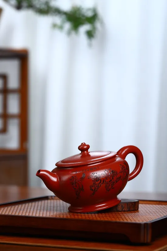 Handcrafted Yixing Teapot | Artisan Zisha Clay Pot | 220ml 3