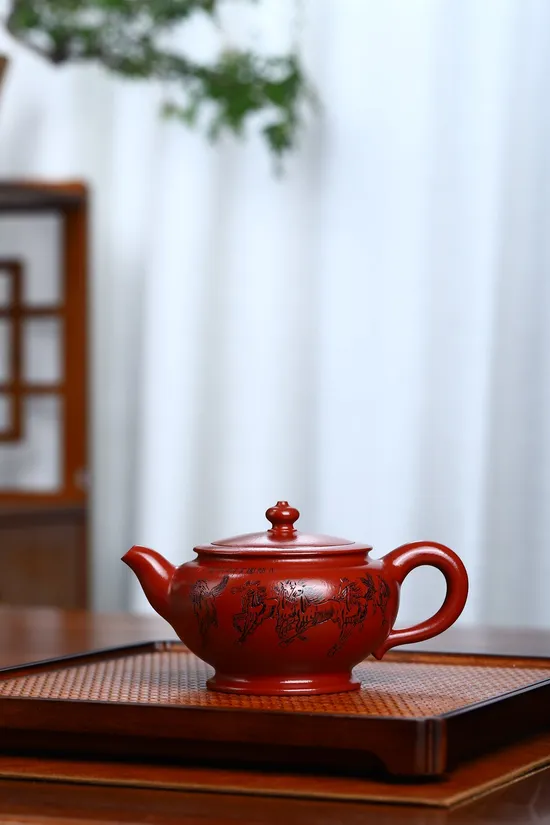 Handcrafted Yixing Teapot | Artisan Zisha Clay Pot | 220ml 7