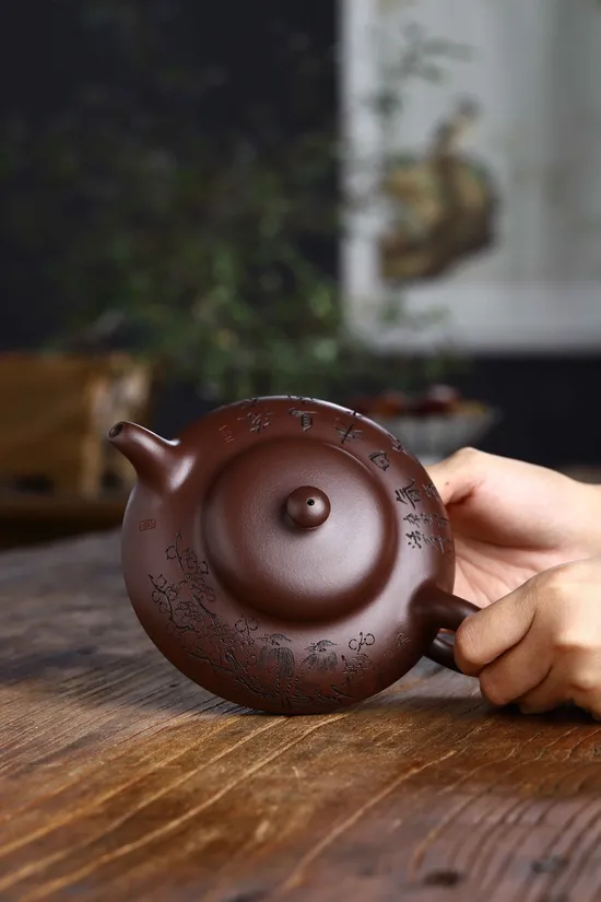 Premium Yixing Zisha Teapot - Artisan Crafted Collectible with Dual Certifications 4