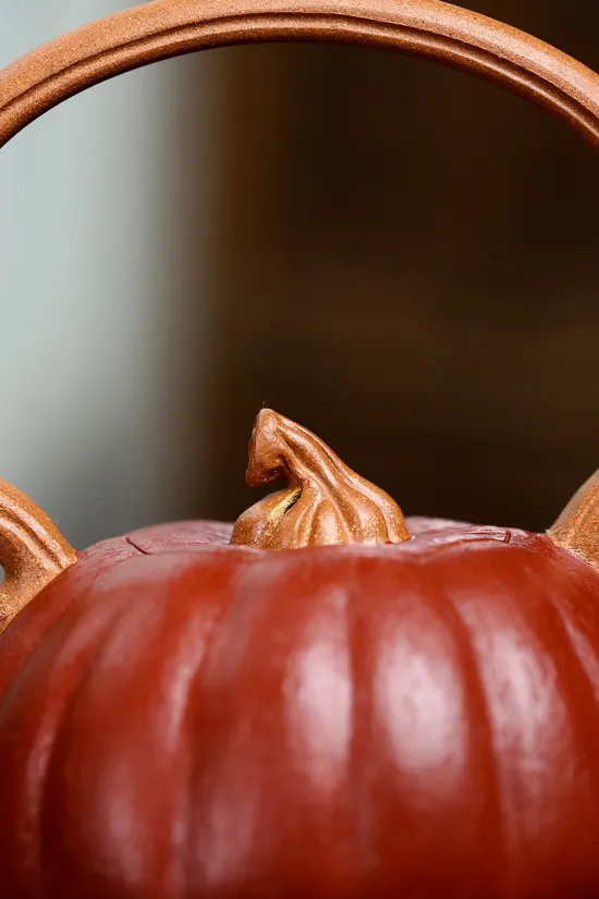 Yixing Zisha Teapot | Rare Collectible Pumpkin Design | Handcrafted 1