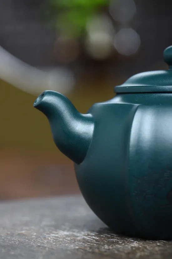 Best Yixing Clay Teapot | Handmade Artisan Teapot | 260cc Green Clay 5