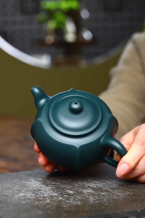 Best Yixing Clay Teapot | Handmade Artisan Teapot | 260cc Green Clay 7