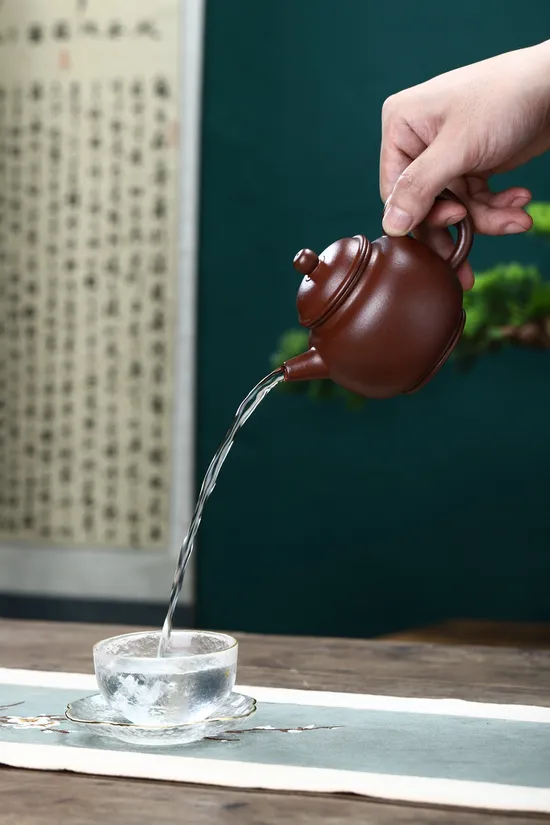 Artisan Yixing Zisha Teapot | Handcrafted Purple Clay Pottery 7