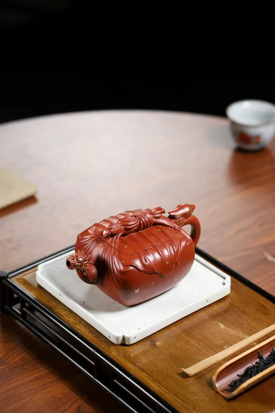 Yixing Zisha Teapot | Master Yang's Dragon-Phenix Artistry 4