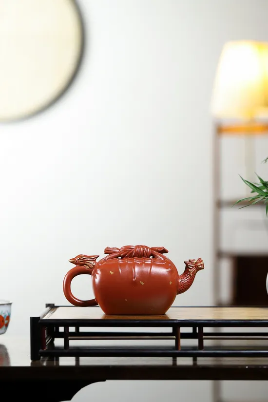 Yixing Zisha Teapot | Master Yang's Dragon-Phenix Artistry 9
