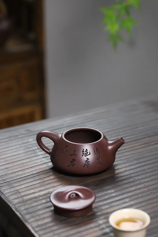 Yixing Zisha Clay Teapot - Premium Handcrafted Purple Clay Pottery 5
