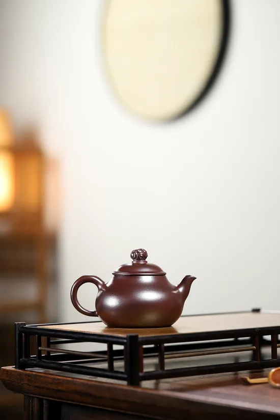 Premium Yixing Dragon Blood Clay Teapot | Handcrafted Artisan Pottery 3