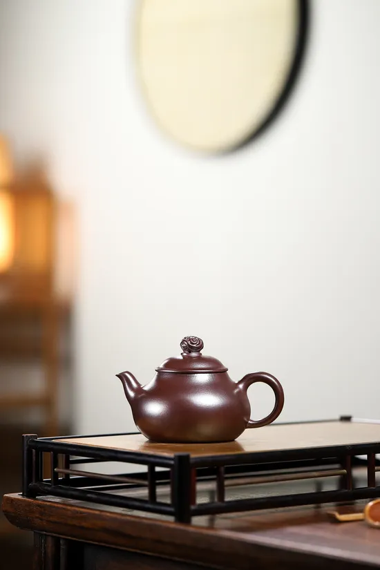 Premium Yixing Dragon Blood Clay Teapot | Handcrafted Artisan Pottery 5