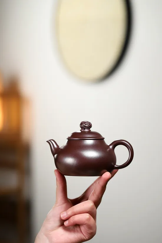 Premium Yixing Dragon Blood Clay Teapot | Handcrafted Artisan Pottery 7