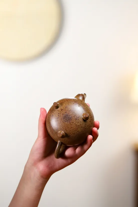 Yixing Zisha Clay Teapot: Dabin Ruyi by Yang Junbao 3