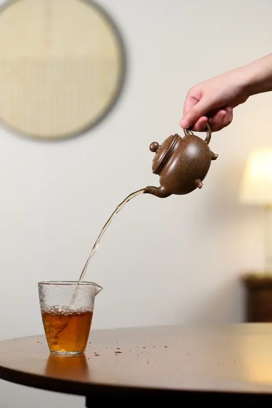 Yixing Zisha Clay Teapot: Dabin Ruyi by Yang Junbao 4