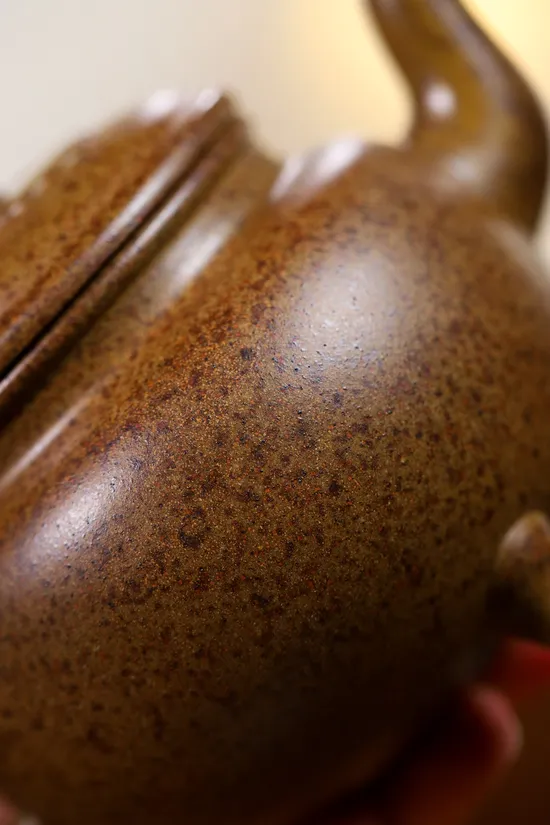 Yixing Zisha Clay Teapot: Dabin Ruyi by Yang Junbao 7