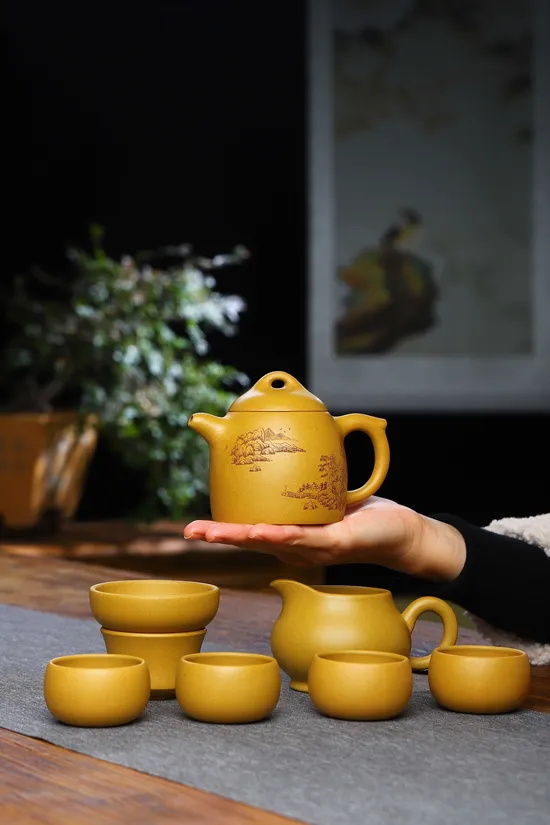 Premium Yixing Zisha Teapot Set | Authentic Handcrafted Clay $1500 5