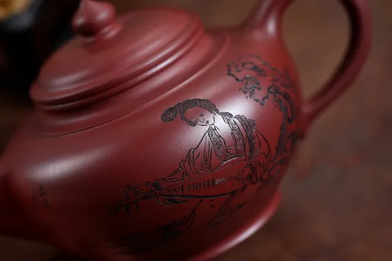 Yixing Teapot Masterpiece - Dragon's Blood Clay Collectible 6