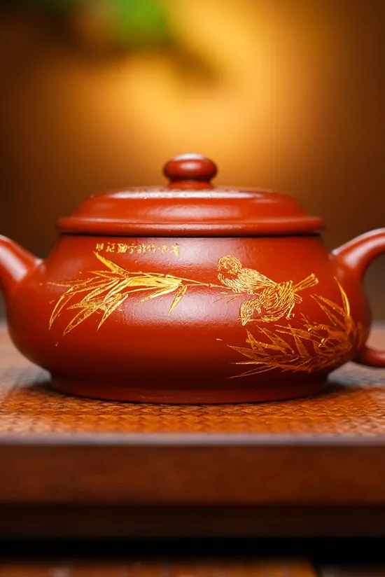 Premium Yixing Minglu Rose Clay Teapot | Handcrafted Artisan Ceramics 2