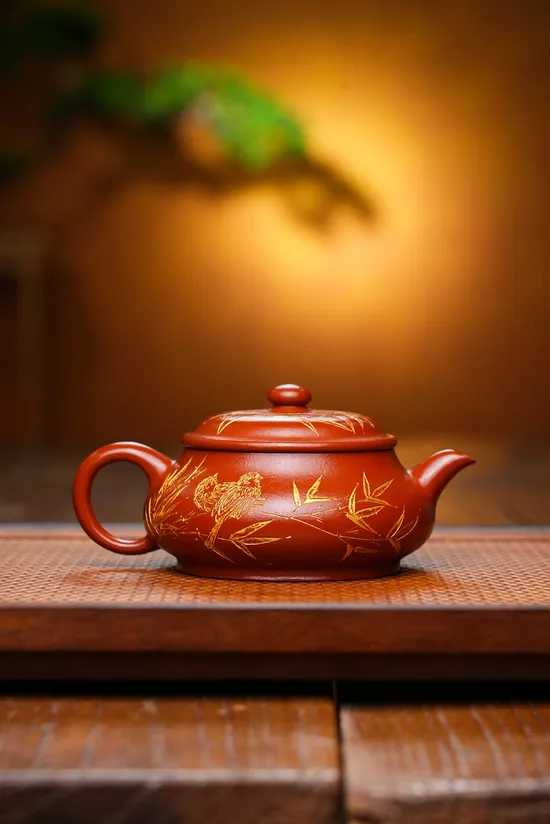 Premium Yixing Minglu Rose Clay Teapot | Handcrafted Artisan Ceramics 5