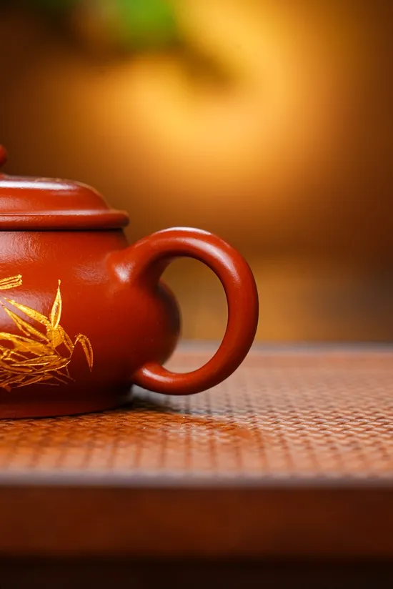 Premium Yixing Minglu Rose Clay Teapot | Handcrafted Artisan Ceramics 6