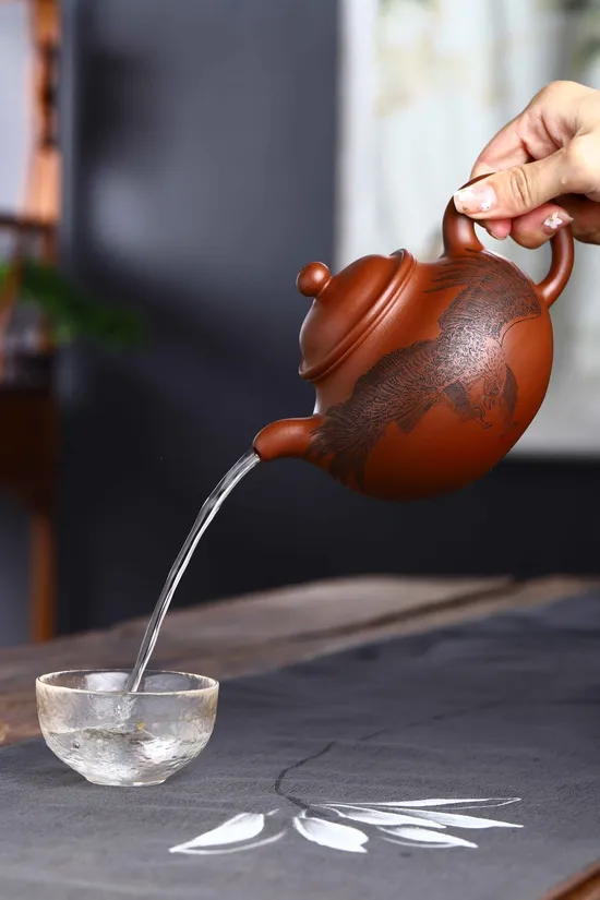 Yixing Zisha Teapot 500cc | Master Crafted Purple Clay Pot | Collector's Edition 2