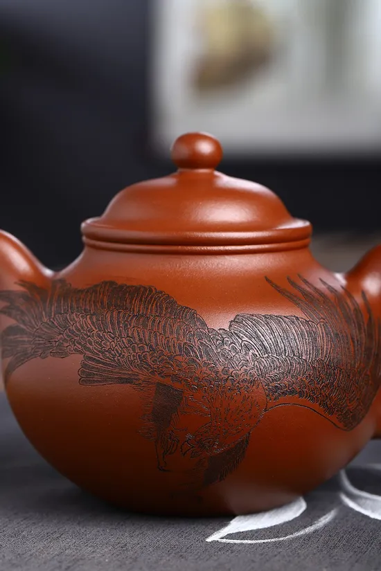 Yixing Zisha Teapot 500cc | Master Crafted Purple Clay Pot | Collector's Edition 4