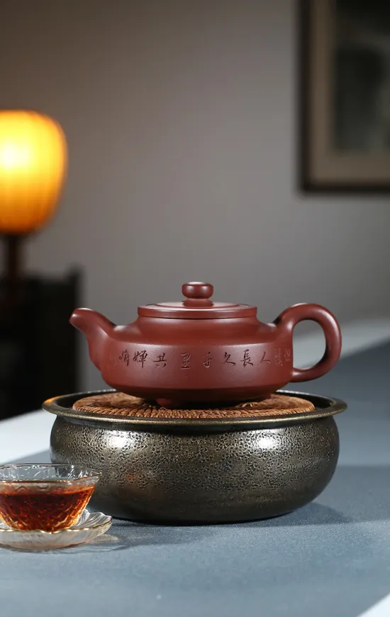 Premium Yixing Clay Teapot | Handcrafted Artisan Zhou Pan Design 1