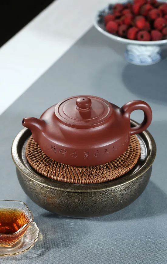 Premium Yixing Clay Teapot | Handcrafted Artisan Zhou Pan Design 8