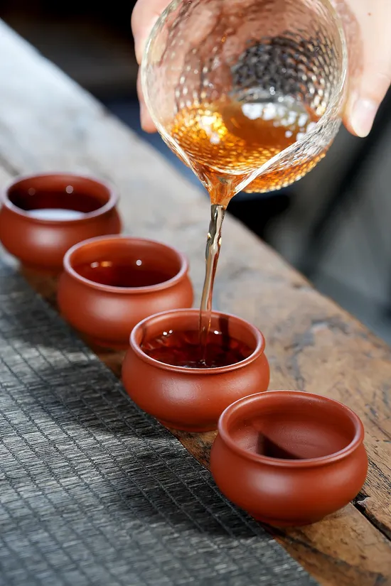 Zisha Teapots: Da Hong Pao clay | Pan Pot Set 2