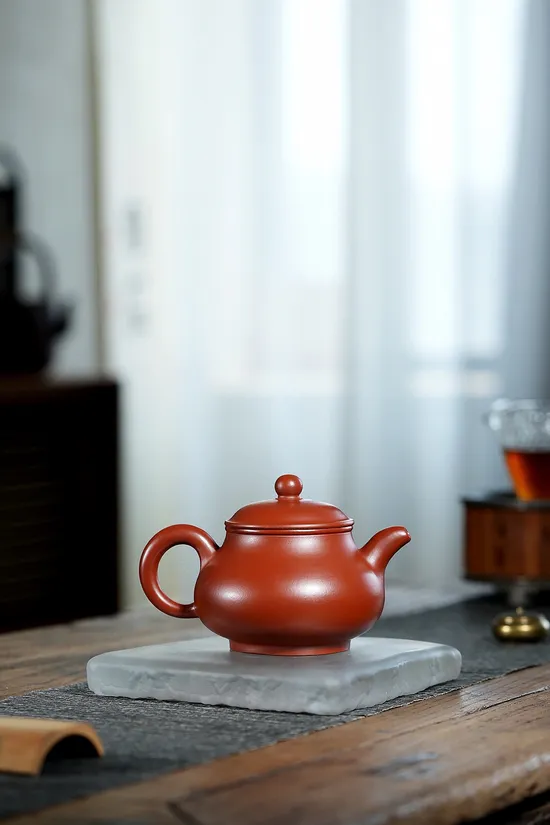 Zisha Teapots: Da Hong Pao clay | Pan Pot Set 5