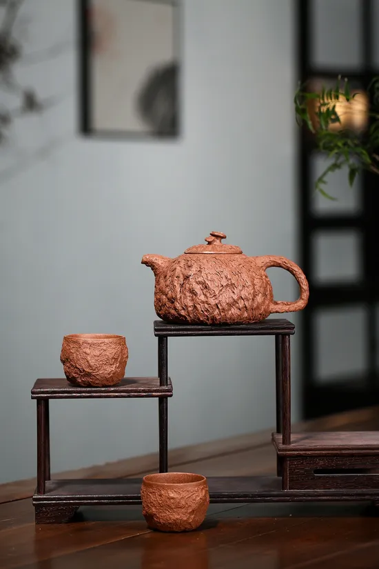 Yixing Zisha Teapot Set - Artisan Zhang Weijun Collection 7