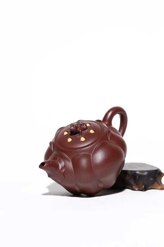 Yixing Clay Teapot | Collectible Frog Lotus Design by Zhao Mingmin 1