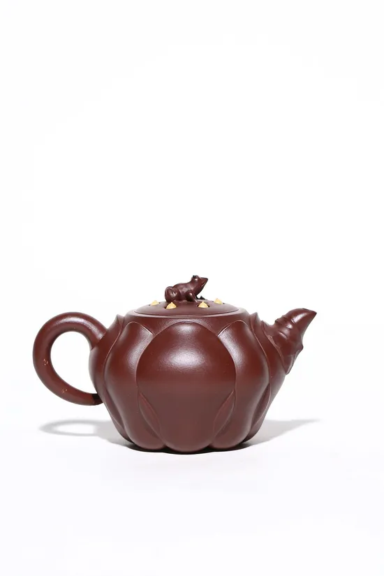 Yixing Clay Teapot | Collectible Frog Lotus Design by Zhao Mingmin 2