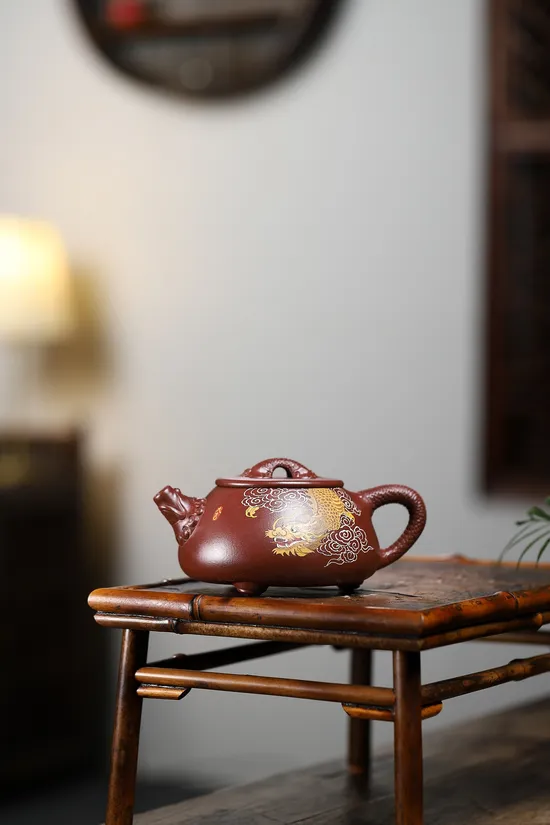Yixing Clay Teapot | Artisan Crafted Zisha Pottery | Collectible Dragon Design 3