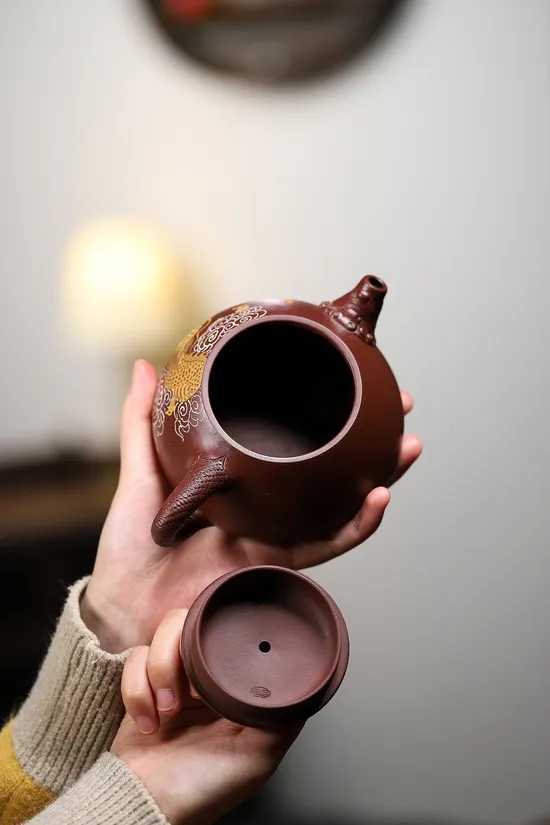 Yixing Clay Teapot | Artisan Crafted Zisha Pottery | Collectible Dragon Design 5