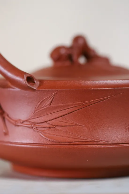 Yixing Clay Teapot | Handcrafted Zisha Teapot by Wu Jia | 400cc 5