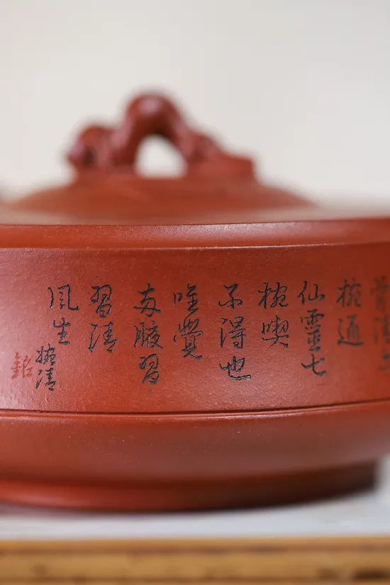 Yixing Clay Teapot | Handcrafted Zisha Teapot by Wu Jia | 400cc 6