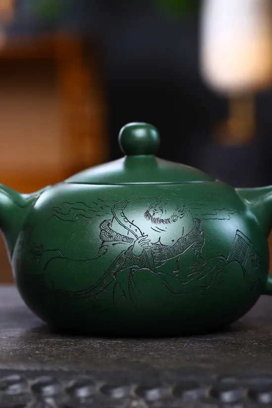 Yixing Clay Teapot Masterpiece - Zhou Xinyuan Collectible Artistry 4