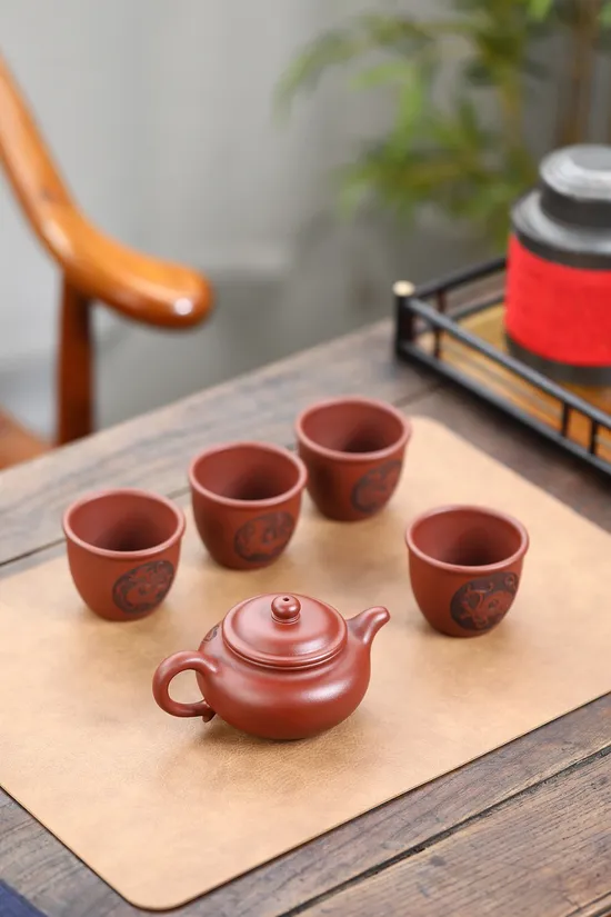 Zisha Teapots: Ancient Style Tea Set | Bao Yuhua 5
